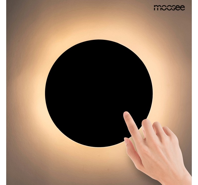 MOOSEE lampa ścienna SHADOW SUN 25 czarna