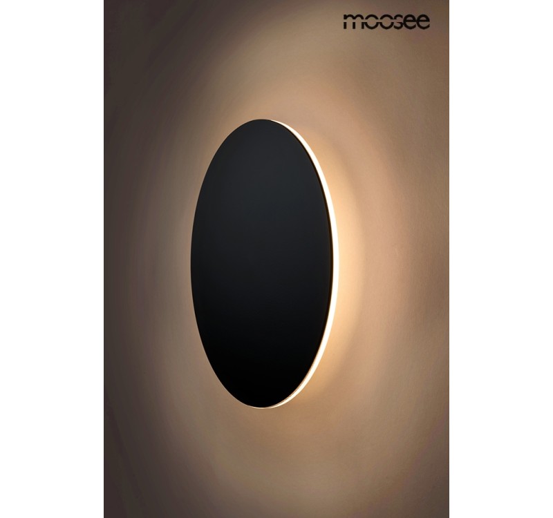 MOOSEE lampa ścienna SHADOW SUN 25 czarna