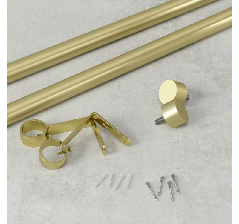 UMBRA pojedynczy karnisz CAPPA 91-168 cm złoty