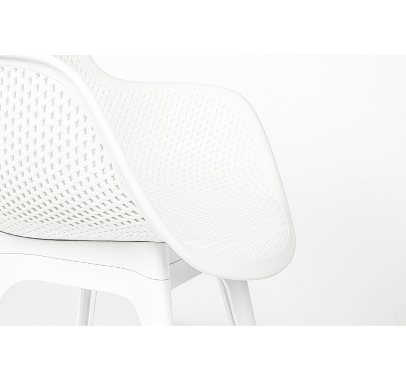 Krzesło LANDI białe - polipropylen