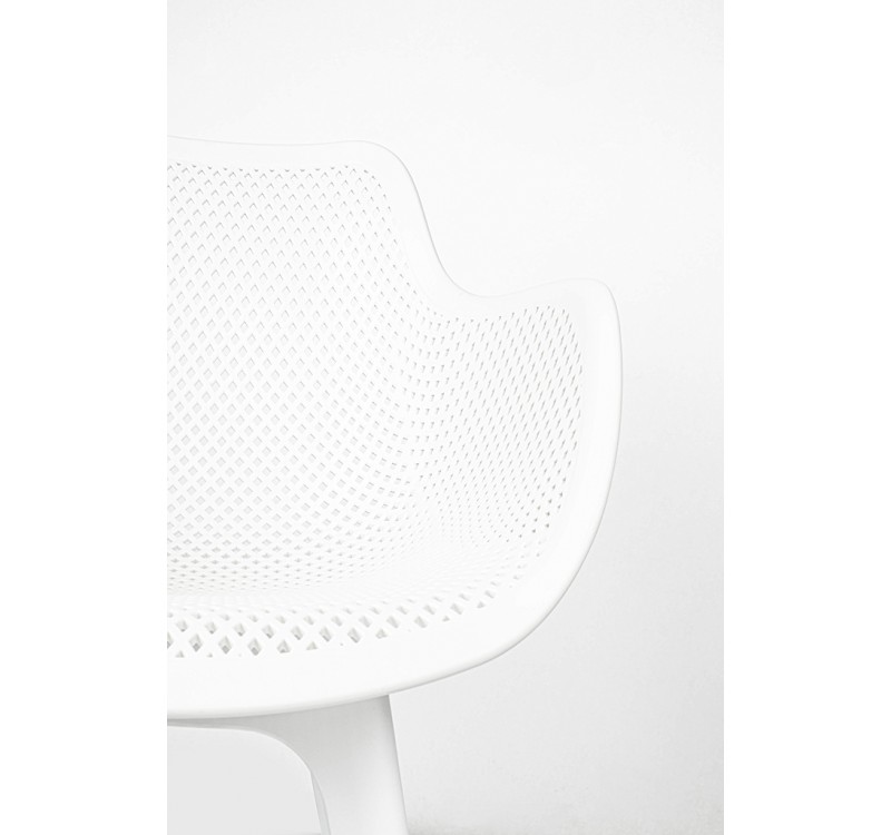 Krzesło LANDI białe - polipropylen