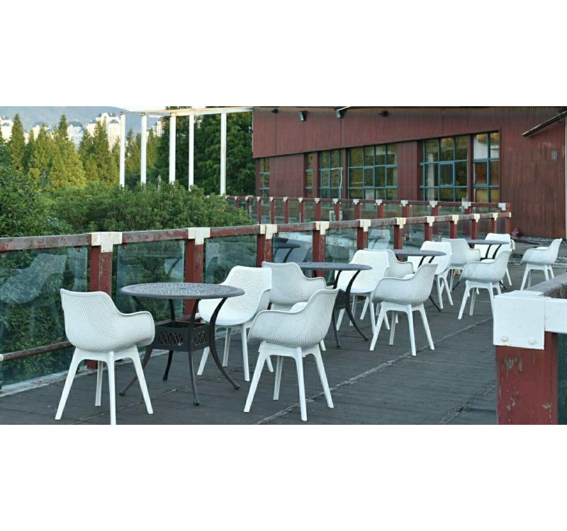 Krzesło LANDI białe - polipropylen