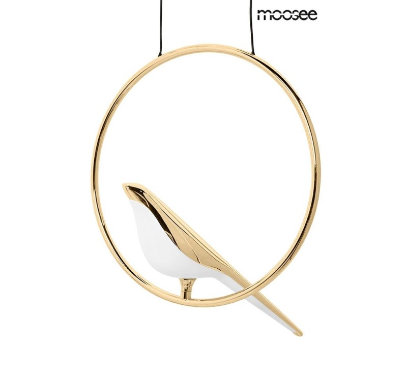 MOOSEE lampa wisząca BIRD DISC złota