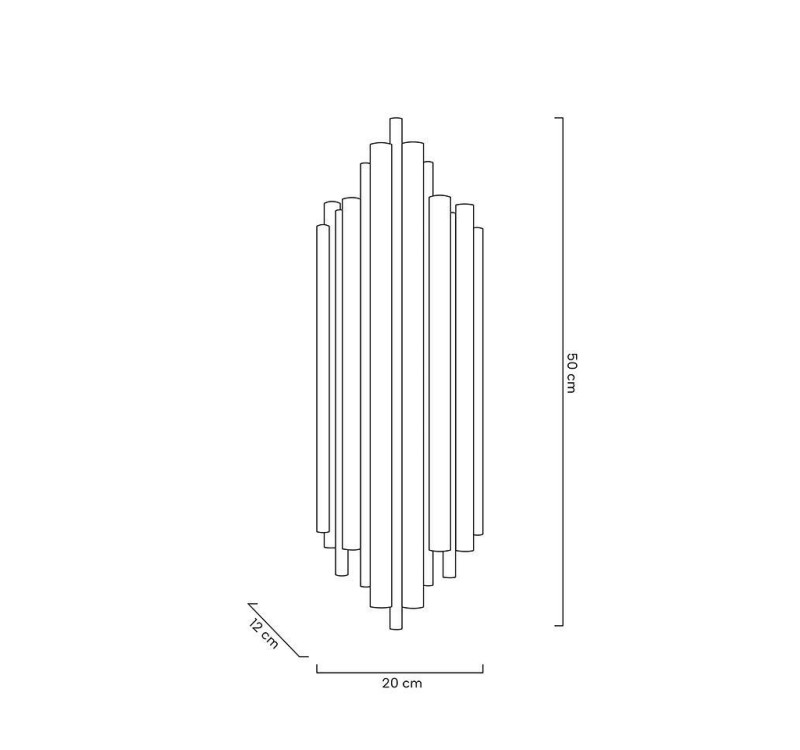 MOOSEE lampa ścienna HARMONIC złota
