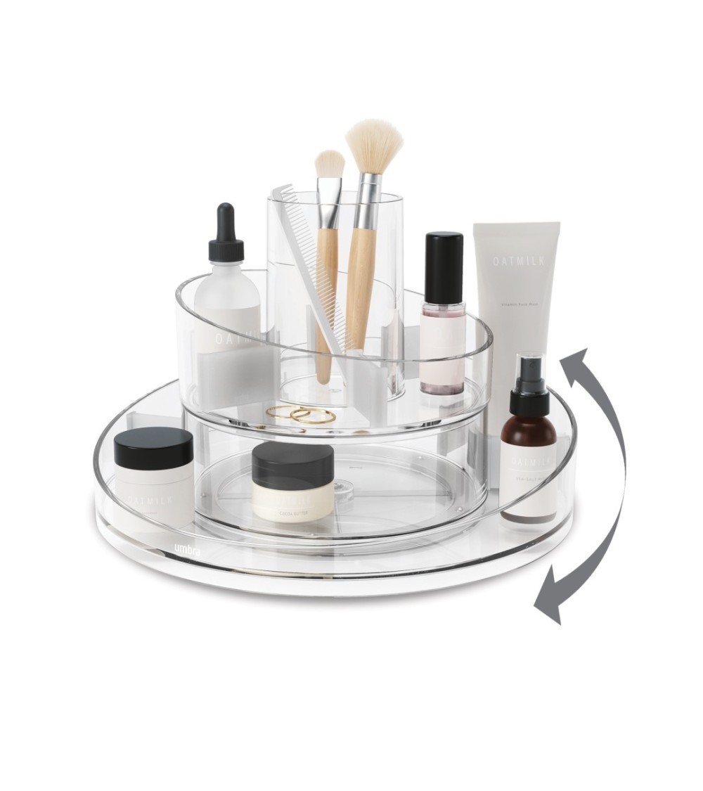 UMBRA organizer do kosmetyków CASCADA przezroczysty
