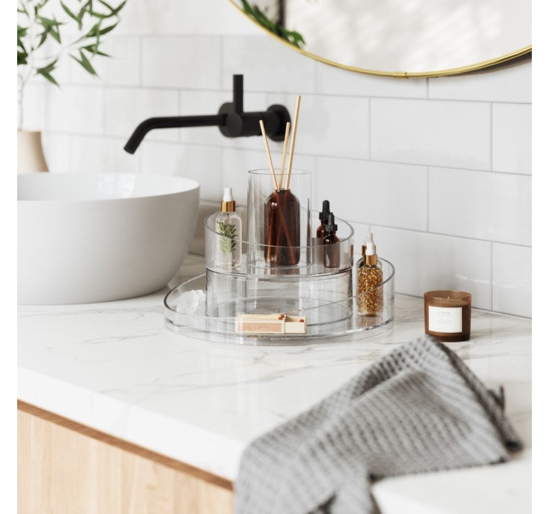 UMBRA organizer do kosmetyków CASCADA przezroczysty