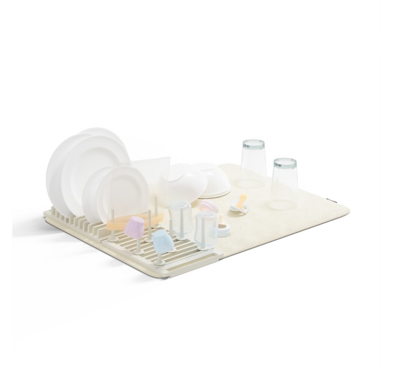 UMBRA suszarka do naczyń UDRY z matą beżowa