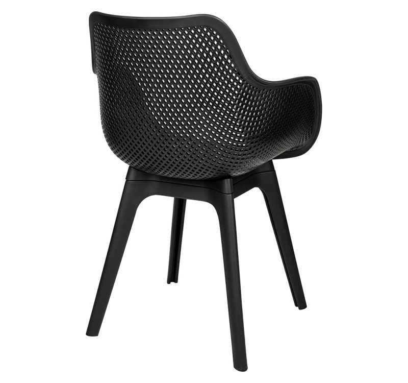 Krzesło LANDI czarne - polipropylen