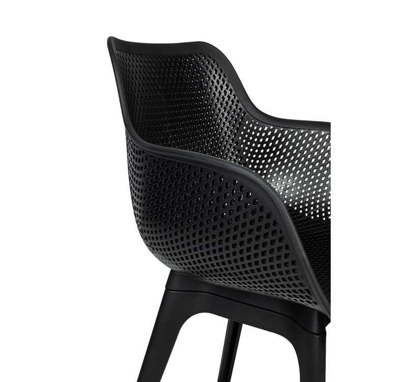 Krzesło LANDI czarne - polipropylen