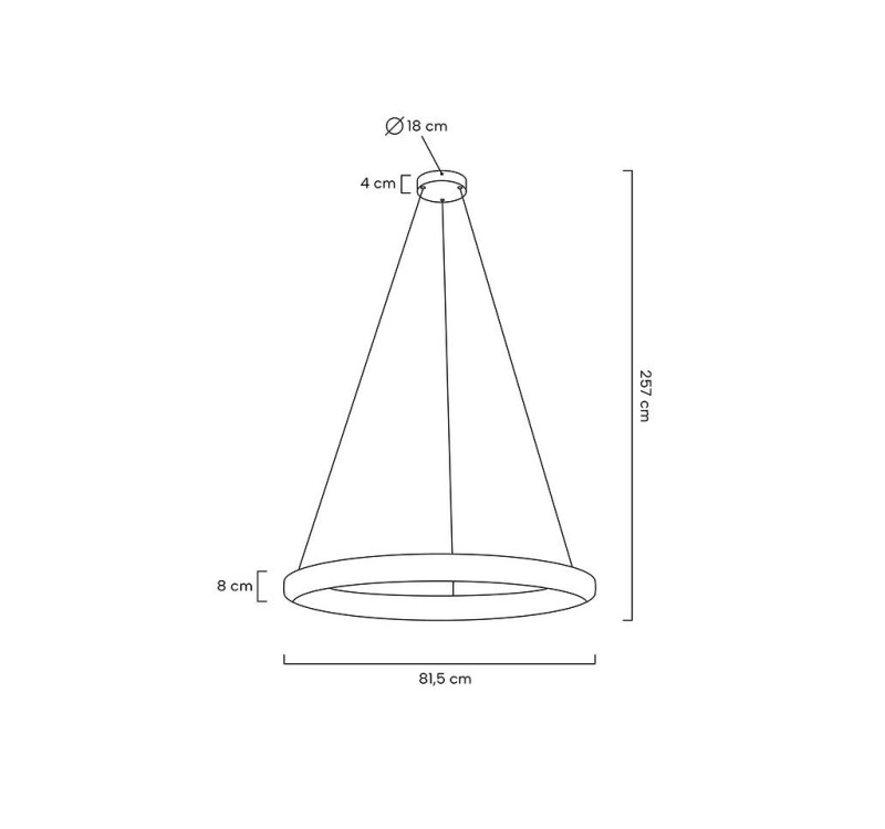 MOOSEE lampa wisząca LIBERTY 80 złota