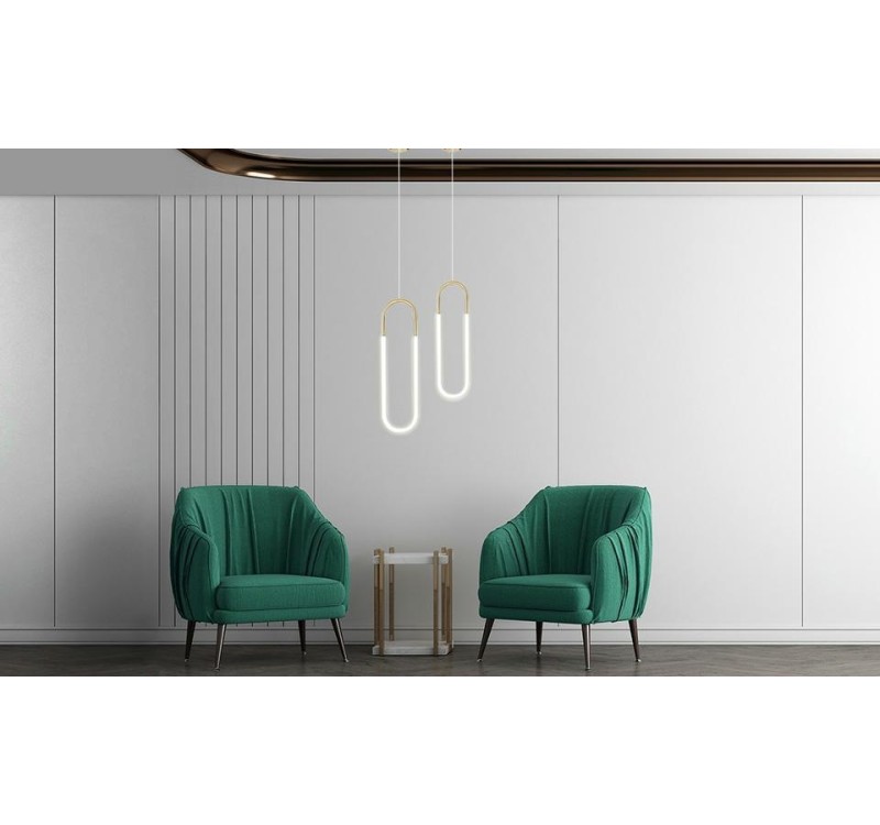 MOOSEE lampa wisząca PUZO L złota