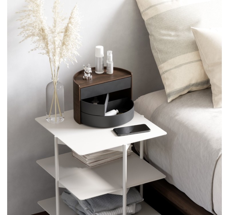 UMBRA pojmenik na biżuterię MOONA czarny  orzech