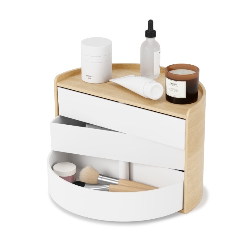 UMBRA pojemnik na biżuterię MOONA biały