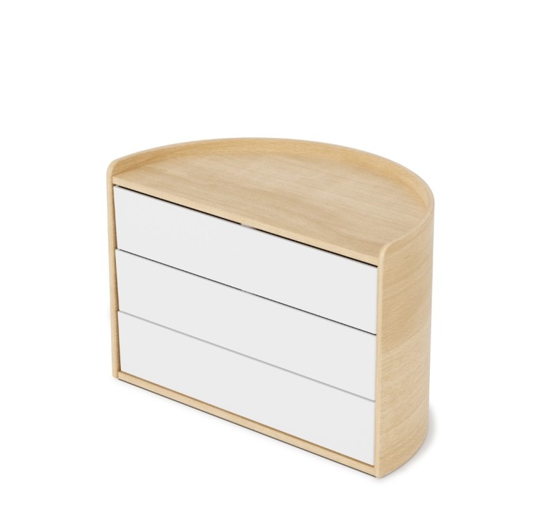 UMBRA pojemnik na biżuterię MOONA biały