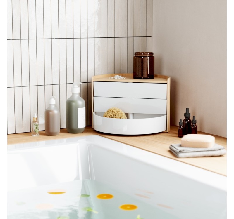 UMBRA pojemnik na biżuterię MOONA biały