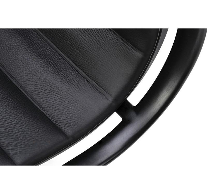 Fotel biurowy AERON PRESTIGE PLUS czarny - skóra naturalna, aluminium