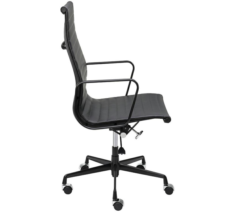 Fotel biurowy AERON PRESTIGE PLUS czarny - skóra naturalna, aluminium