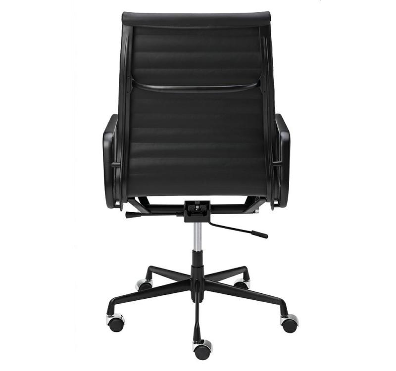 Fotel biurowy AERON PRESTIGE PLUS czarny - skóra naturalna, aluminium