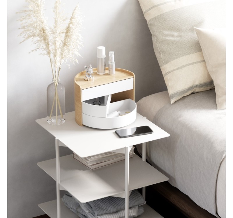 UMBRA pojemnik na biżuterię MOONA biały