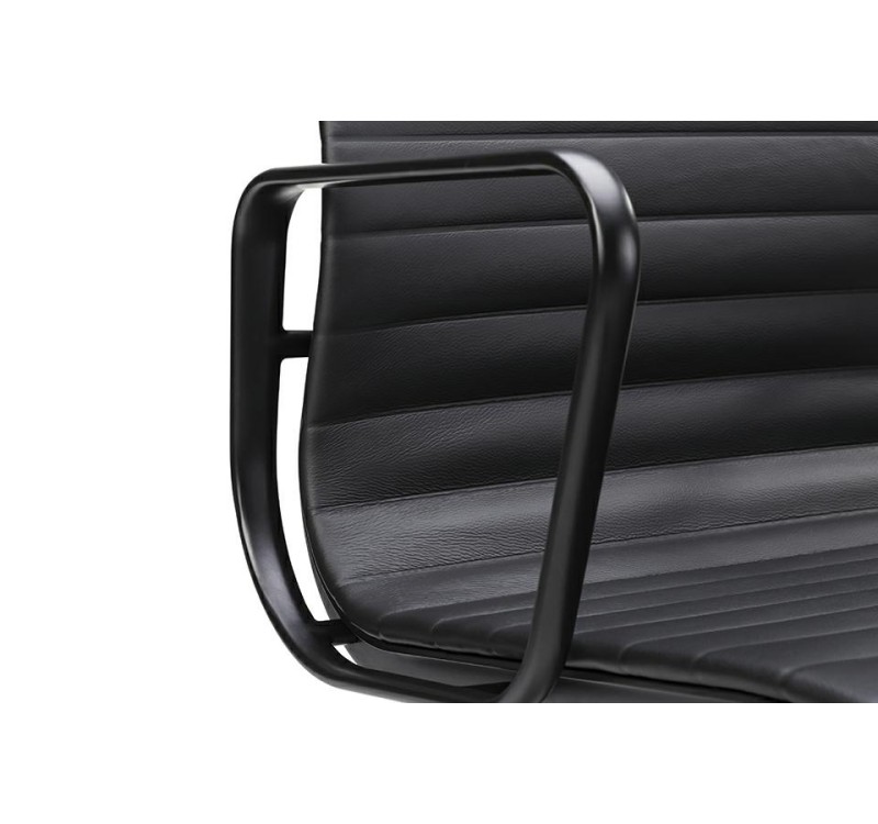 Fotel biurowy AERON PRESTIGE PLUS czarny - skóra naturalna, aluminium