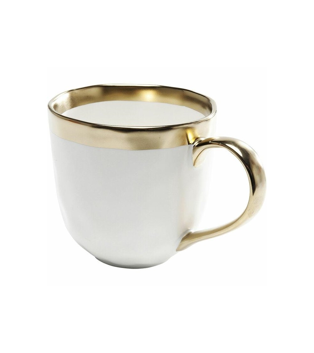 KARE kubek BELL biało-złoty