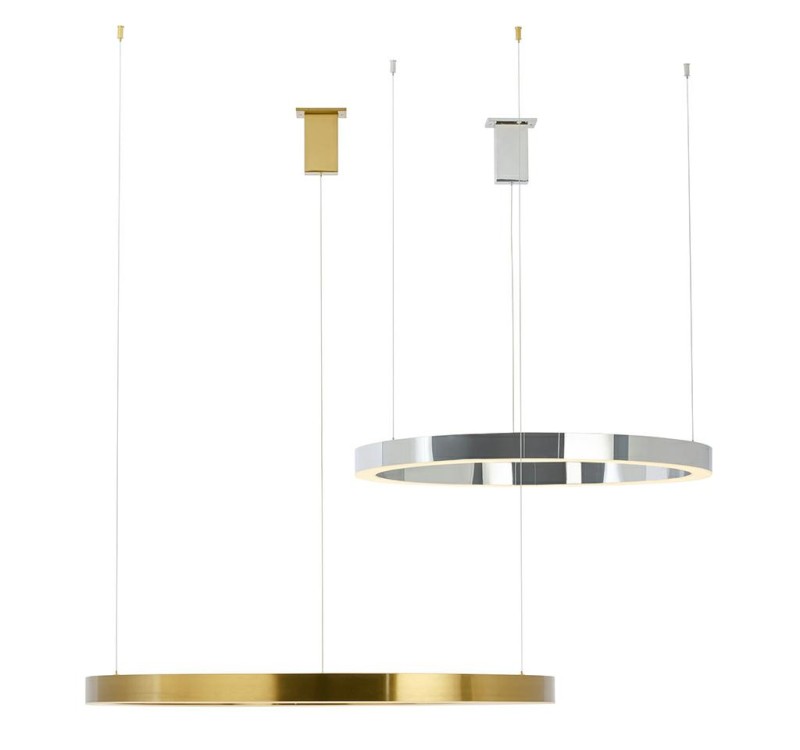 Lampa wisząca RING 100 złota - LED, stal