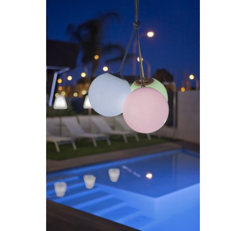 NEW GARDEN lampa wisząca NORAI 25 BATTERY GREY