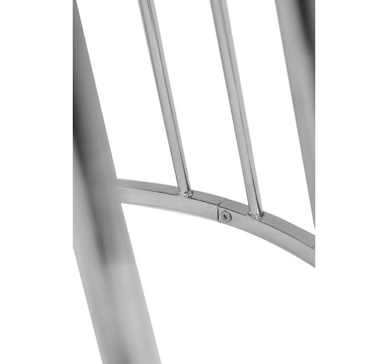 Stół GLAM MARBLE 110 - MDF, chromowana podstawa