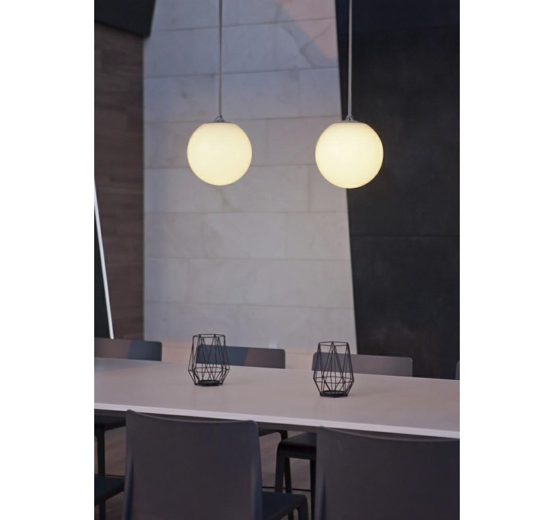 NEW GARDEN lampa wisząca NORAI 25 BATTERY GREY