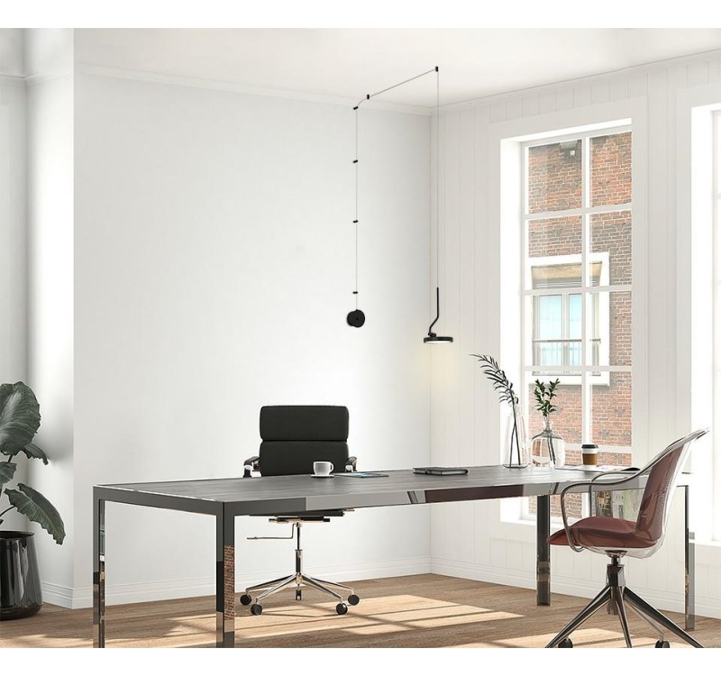 MOOSEE lampa ścienna FLAT czarna