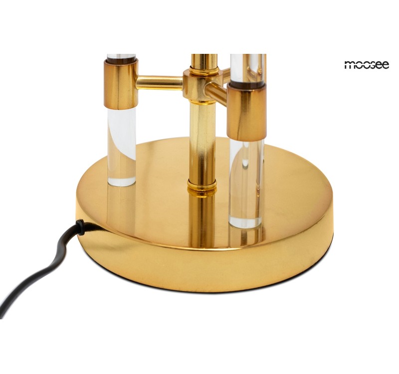 MOOSEE lampa stołowa MOXY złota / czarna