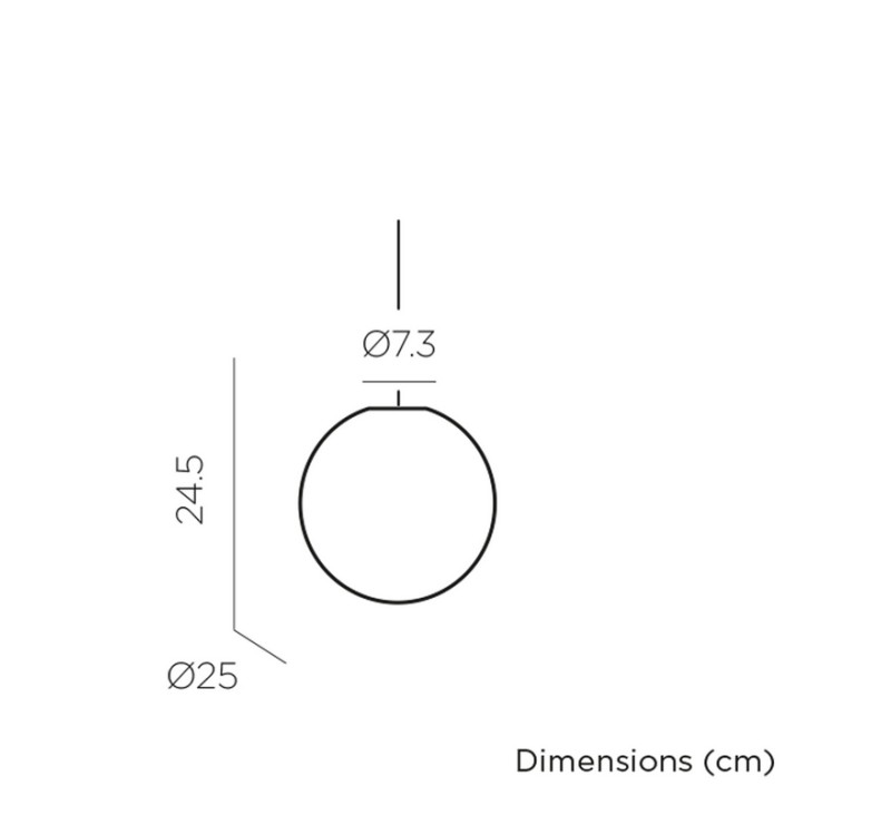 NEW GARDEN lampa wisząca PIANETA 25  CABLE HANG
