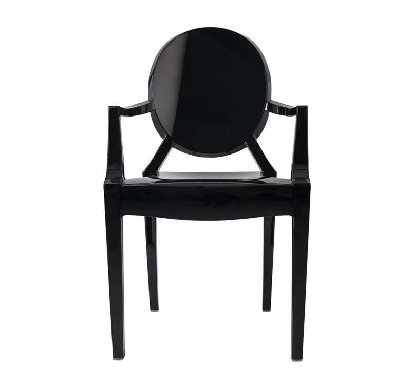 Krzesło LOUIS czarne - poliwęglan