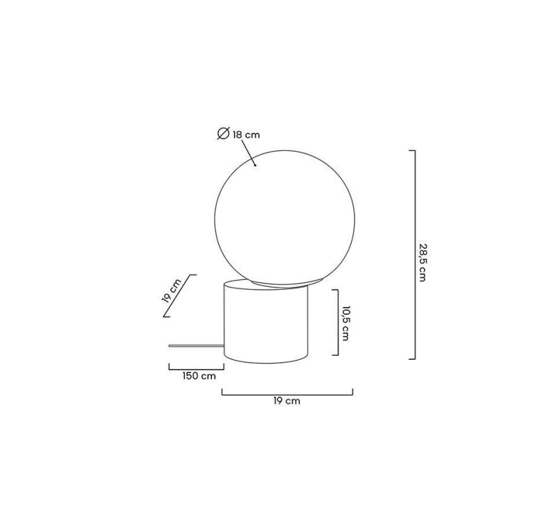 MOOSEE lampa stołowa PARLA 20 złota