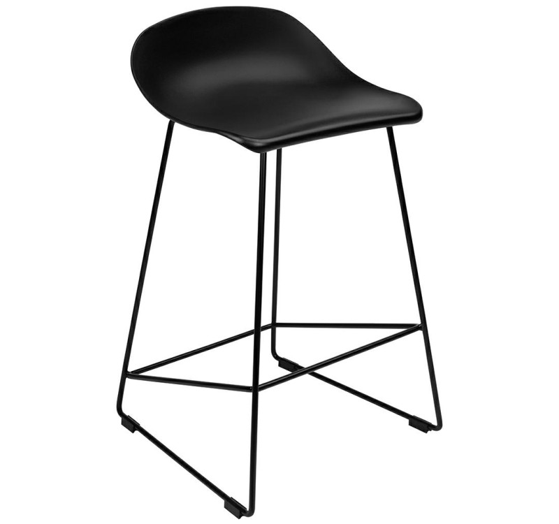 Krzesło barowe ROLF czarne 76