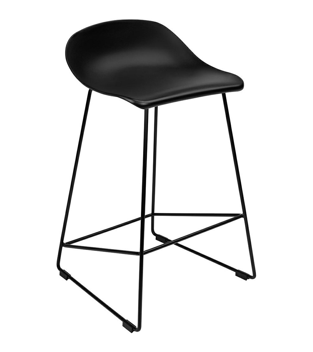 Krzesło barowe ROLF czarne 76