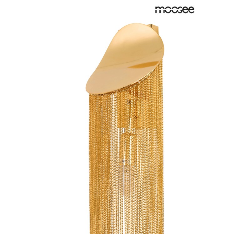 MOOSEE lampa ścienna LAMBADA łańcuszki złota
