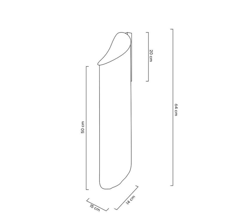MOOSEE lampa ścienna LAMBADA łańcuszki złota