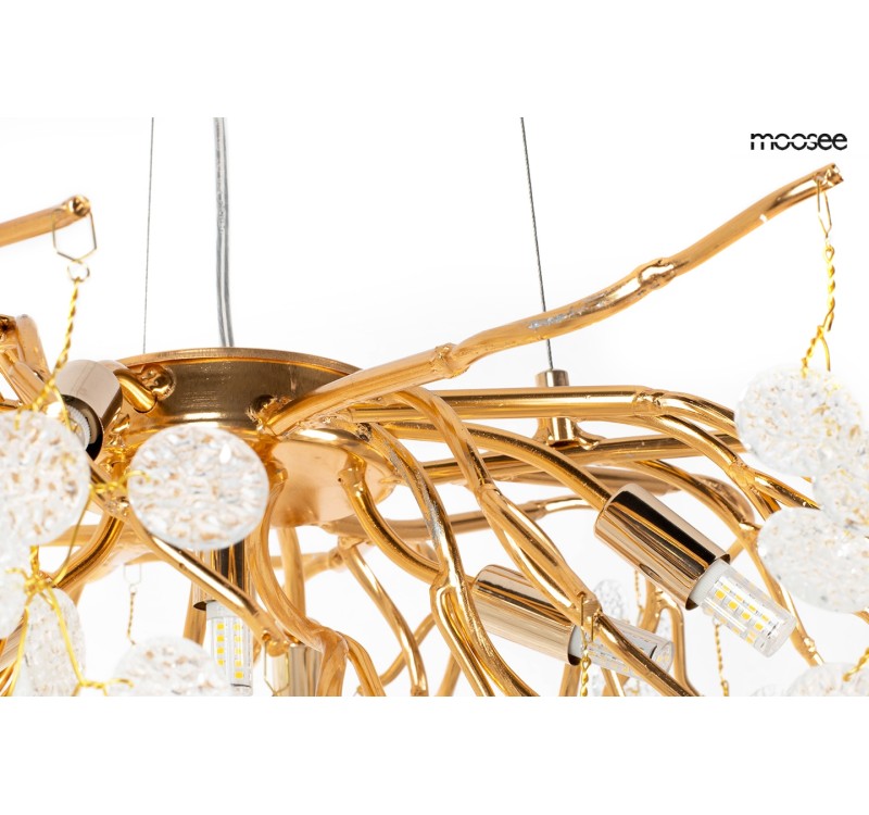 MOOSEE lampa wisząca RIVIERA 60 złota /   clear