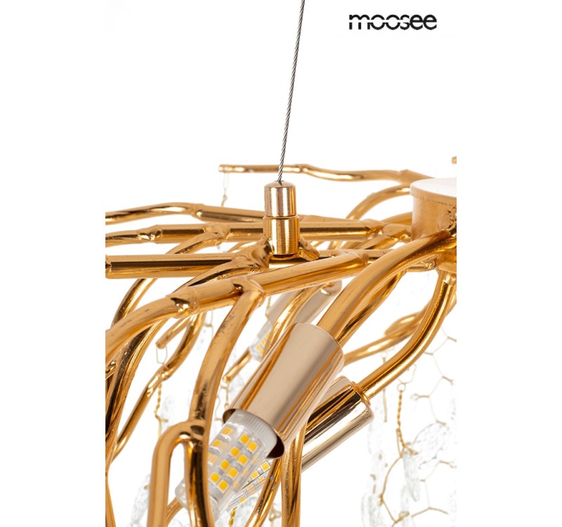 MOOSEE lampa wisząca RIVIERA 60 złota /   clear