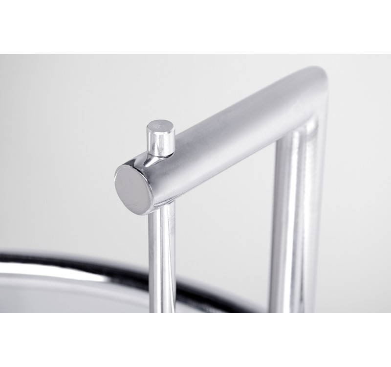 Stolik GREY chromowany - stal             galwanizowana, szkło