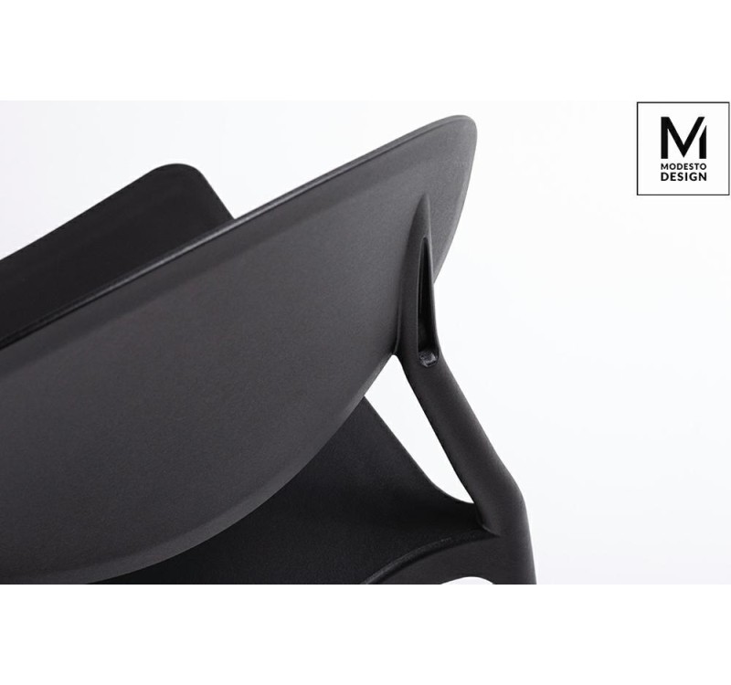 MODESTO krzesło FLEX czarne - polipropylen