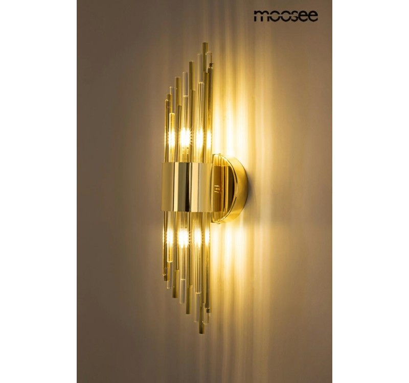 MOOSEE lampa ścienna AMADEO złota