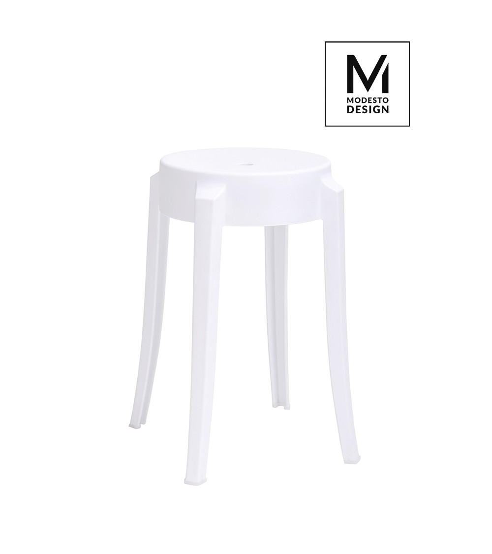 MODESTO stołek CALMAR 46 biały - polipropylen