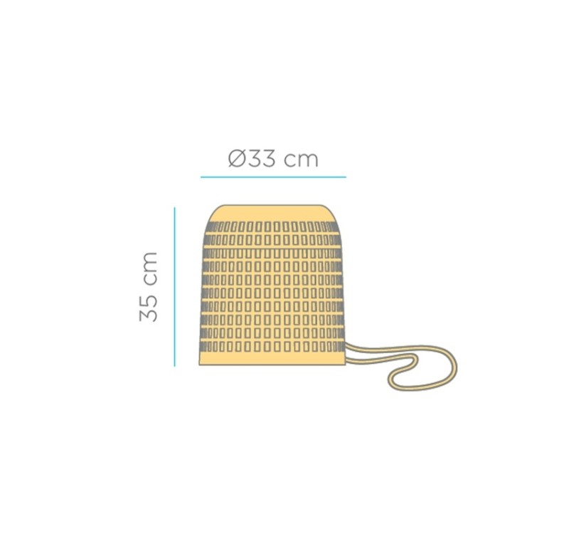 NEW GARDEN lampa wisząca POSITANO 35 HANG IN&OUT BATTERY