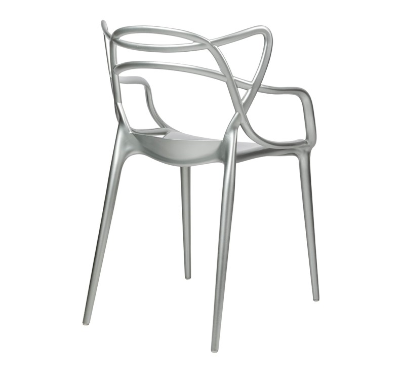 Krzesło LUXO srebrne - ABS