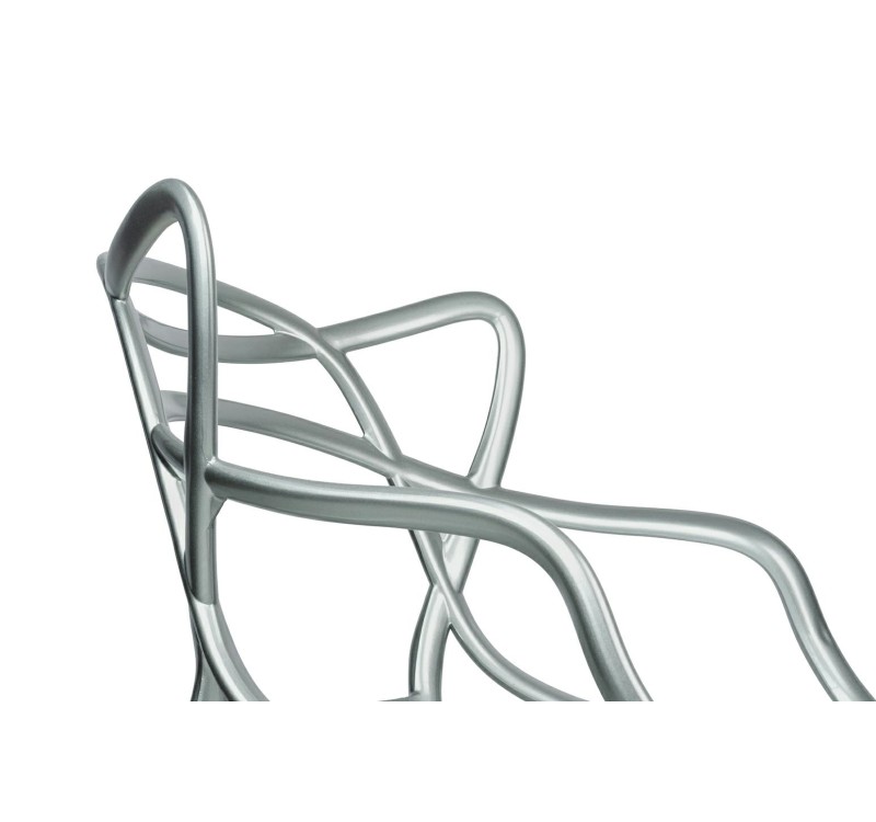 Krzesło LUXO srebrne - ABS