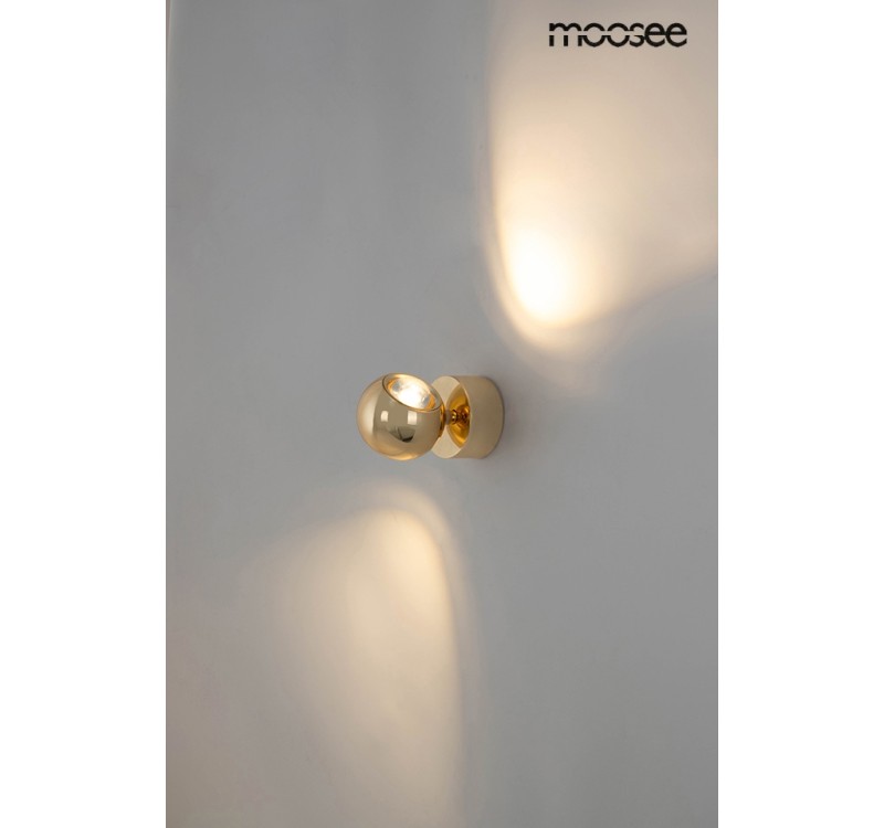 MOOSEE lampa ścienna EOS złoty