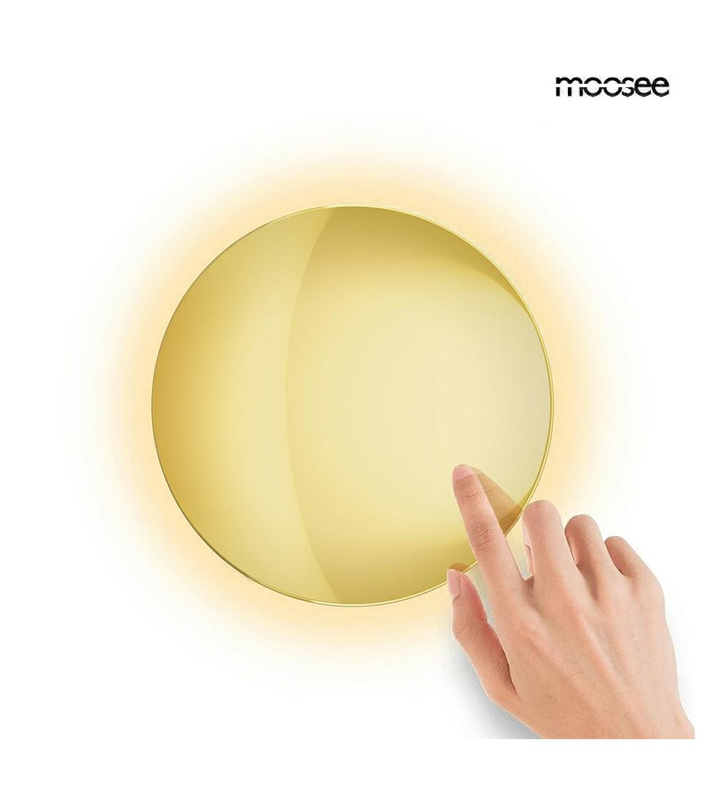 MOOSEE lampa ścienna SHADOW SUN 25 złota