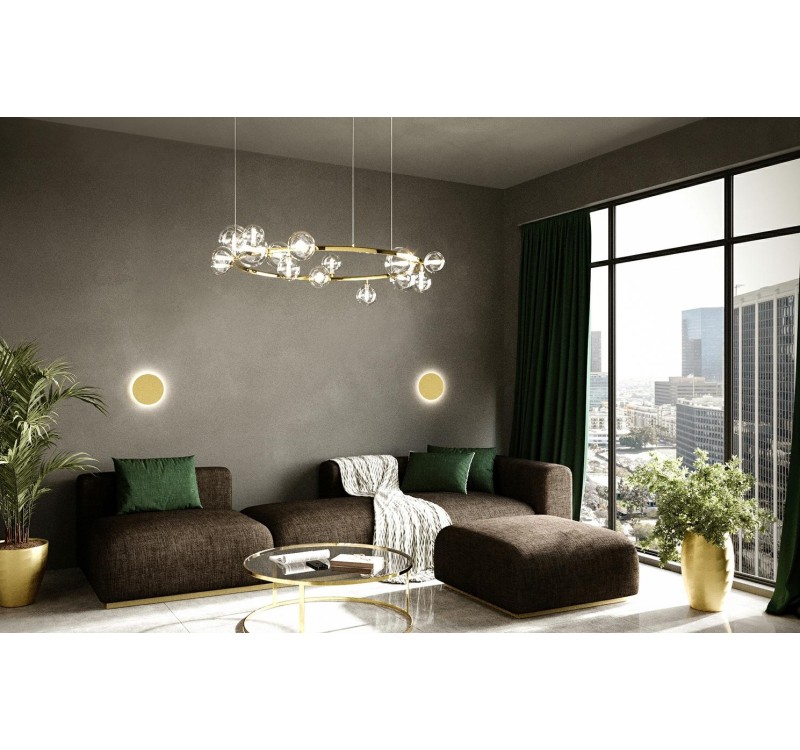 MOOSEE lampa ścienna SHADOW SUN 25 złota